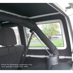 Design Engineering - Design Engineering 50272 Black Leather Look Rear Side Window for Wrangler JL 2DR - Image 2