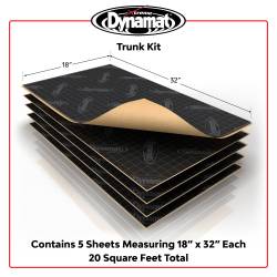 Dynamat - Dynamat 19405 Dynamat Xtreme Xtreme Trunk Kit 5 Sheets Size 18" x 32" - Image 2