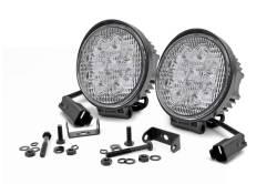 Rough Country Chrome Series 4" LED Round Light Pods-Spot 70804