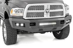 Rough Country 10785 Heavy Duty Black Front Bumper for 10-18 Ram 2500/3500