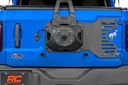 Rough Country Suspension Systems - Rough Country Spare Tire Mount Relocation Plate Black 21-25 Ford Bronco 51055 - Image 3