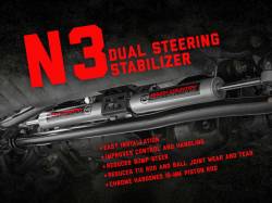 Rough Country Suspension Systems - Rough Country N3 Dual Steering Stabilizer 2"-8" Lift Super Duty 4WD 8749130 - Image 4