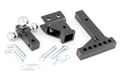 Rough Country Suspension Systems - Rough Country 2" Receiver Adjustable Multi-Ball Hitch Mount Black 99100 - Image 3