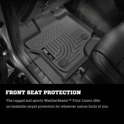 Husky Liners - Husky Liner Weatherbeater 2nd Row Floor Liners Black Ford Super Duty 14401 - Image 6