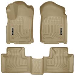 Husky Liner Weatherbeater Front/Rear Floor Liners Tan for Gr. Cherokee 99053