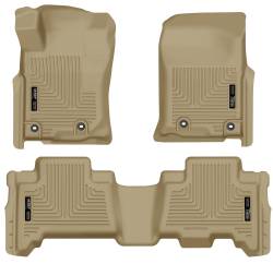 Husky Liner Weatherbeater Front/Rear Floor Liners Tan for Toyota 4Runner 99573