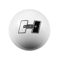 Hurst - Hurst 1631401 Classic Round Shift Knob w/Hurst Logo White w/Adapters - Image 3