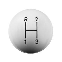 Hurst - Hurst 1637624 Classic 3-Speed Shift Knob Upper Left Reverse White 3/8-16 - Image 1