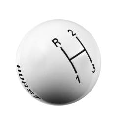 Hurst - Hurst 1637624 Classic 3-Speed Shift Knob Upper Left Reverse White 3/8-16 - Image 2