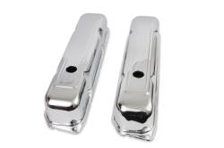 Mr Gasket - Mr Gasket 9807 Valve Cover Chrome Plated OEM Height Baffled Pair - Image 2