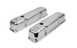 Mr Gasket - Mr Gasket 9807 Valve Cover Chrome Plated OEM Height Baffled Pair - Image 3