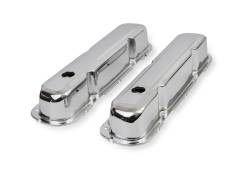 Mr Gasket - Mr Gasket 9806 Valve Cover Chrome Plated Tall Racing Style Baffled Pair - Image 3