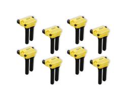 ACCEL 140038-8 SuperCoils for 05-24 5.7L/6.1L/6.2L/6.4L Gen 3 Hemi Yellow 8Pc