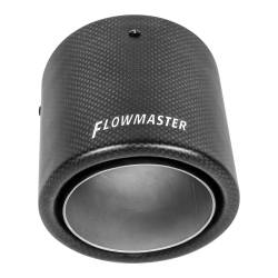 Flowmaster - Flowmaster 2.5" In/4.0" Out Stainless/Carbon Fiber Exhaust Tip 15400 - Image 2
