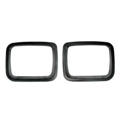 Rugged Ridge 12419.24 Headlight Bezels Black for 87-95 Jeep Wrangler YJ