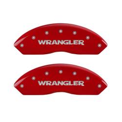 MGP Caliper Covers - MGP Caliper Covers 42009FWRGRD Front 2pc Red for Jeep Wrangler YJ/TJ - Image 1