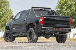 Rough Country Suspension Systems - Rough Country Heavy Duty Black Rear Bumper for 14-21 Toyota Tundra 10778 - Image 2