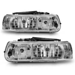 Anzo USA - Anzo USA Chrome Crystal Headlight Set Silverado/Suburban/Tahoe 111011 - Image 3