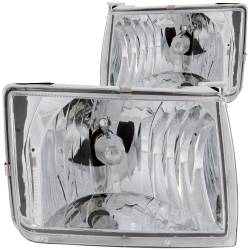 Anzo USA Chrome Crystal Headlight Set for Frontier & Xterra 111049