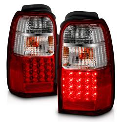 Anzo USA - Anzo USA 311070 Chrome LED Red/Clear Lens Taillight Set for 01-02 4Runner - Image 2