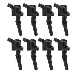 ACCEL 140032K-8 Ignition Coil for 98-08 Ford 4.6L/5.4L/6.8L 2-valve Black 8PC
