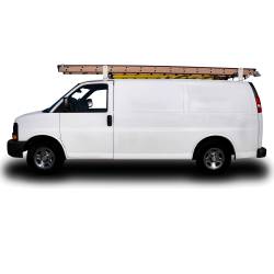 TrailFX - TrailFX FCLR004W Universal Van Rack 600 lb 2 Bar 53-63" Adjustable White Steel - Image 2