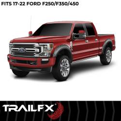 TrailFX - TrailFX TFF3007S Pocket Style Fender Flare Set Black Smooth Paintable Finish - Image 2