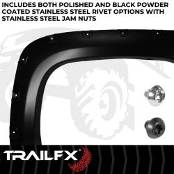 TrailFX - TrailFX TFC3001S Pocket Fender Flares 2" Front 2" Rear Coverage 4PC - Image 2