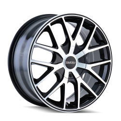 Touren TR60-3260 16x7 4x100/4.5 42mm Black/Machined 3260-6701B