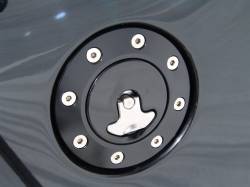 Ridetech - Ridetech 81000036 Fuel Tank Filler Neck & Locking Fuel Door Black Anodized Each - Image 2