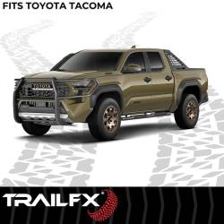 TrailFX - TrailFX E0046T 1-Piece Black Grille Guard for 24-26 Toyota Tacoma - Image 2