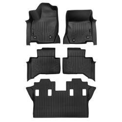 SMARTLINER - SMARTLINER A0750/B0750/C0750 Black 3Row Floor Liners for Lexus GX550 & Toyota LC - Image 1
