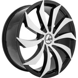 Azara - Azara AZA-50728955115120+15BM AZA-507 28x9.5 5x115/120 15mm Black - Image 1