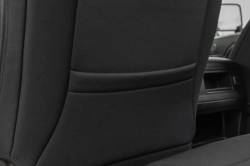 Rough Country Suspension Systems - Rough Country 91070 Fr/Rr Seat Covers Black for 14-26 Silv/Sra 2500HD/3500 Crew - Image 4