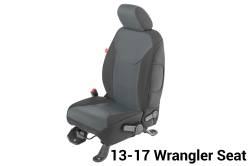 Diver Down - Diver Down 14167-2028 Seat Cover for 07-10 Wrangler JK Charcoal Neoprene Pair - Image 3