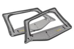 MasterTop - MasterTop 16019135 Fabric Upper Door Skins Black Diamond for 88-95 Wrangler YJ - Image 1