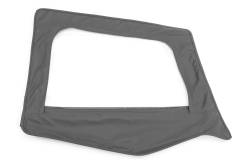 MasterTop - MasterTop 16019135 Fabric Upper Door Skins Black Diamond for 88-95 Wrangler YJ - Image 2