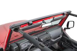 MasterTop - MasterTop 14700201 Windshield Header No Drill Black for 97-06 Jeep Wrangler TJ - Image 1