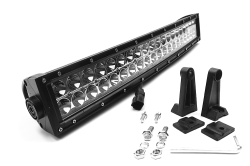 Top Gun Customz - Top Gun Customz TGC74020 20" LED Bar Curved Chrome Dbl Row Combo 120W 10800Lm - Image 1