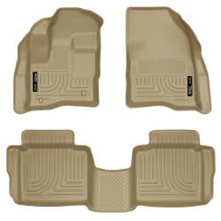 Husky Liners 98703 Weatherbeater Front/Rear Floor Liners Tan for Ford Taurus