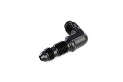 HPS Performance - HPS AN833-4 -4AN Male To Male Bulkhead Adapter Aluminum Black 90-DEGree - Image 2