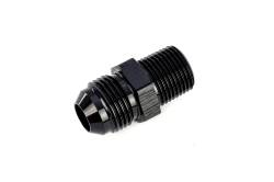 HPS Performance - HPS AN816-8 -8AN Flare To 3/8" NPT/Metric Adapter Straight Black - Image 2