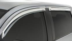 Stampede - Stampede 6349-8 Tape-Onz Sidewind Deflector 4DR Chrome for Toyota - Image 1