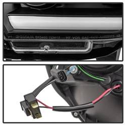 Spyder Auto - Spyder Auto 5081711 Black/Clear Light Bar Headlights for 12-15 Toyota Tacoma - Image 2