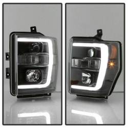 Spyder Auto - Spyder Auto 5084477 Black Light Bar Projector Headlights 08-10 Ford Super Duty - Image 8