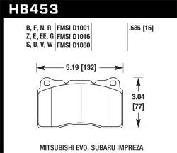 Hawk Performance - Hawk Performance HT-10 Motorsports Brake Pads HB453S.585 - Image 1