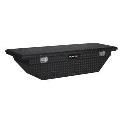 TrailFX - TrailFX 120702 Crossover Low Profile 69" Black Alum Tool Box Angled Single Lid - Image 1