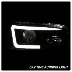 Spyder Auto - Spyder Auto 5084521 Black Light Bar Projector Headlights for GMC Sierra/Yukon - Image 9