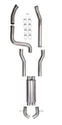 Hooker BlackHeart - Hooker BlackHeart 705014153RHKR LS Swap Cat-Back Exhaust System w/Turn Downs - Image 1