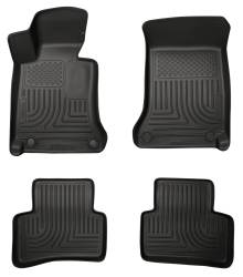Husky Liners Weatherbeater Front/Rear Floor Liners Black for Mercedes 99811